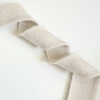 Bord côte recyclé coton beige chiné