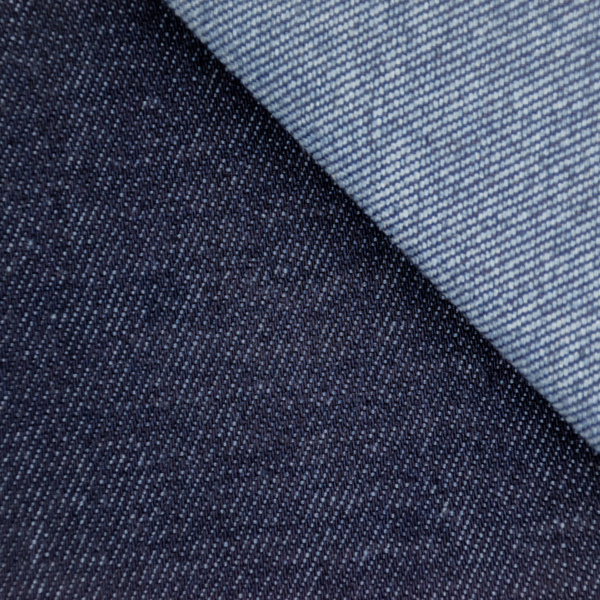 Denim recyclé coton bleu nuit indigo
