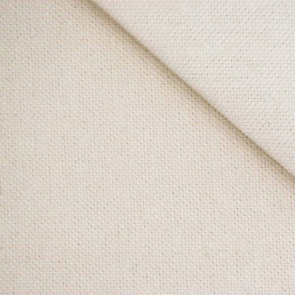 Toile demi-nattée recyclée coton naturel