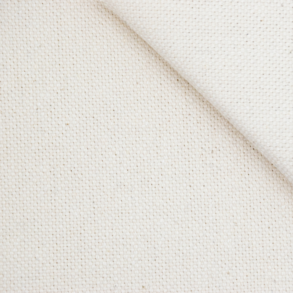 Toile demi-nattée recyclée coton coloris naturel