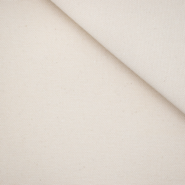 Toile demi-nattée recyclée coton écru