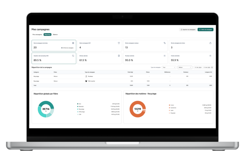 valo logiciel gestion invendus et défectueux textiles